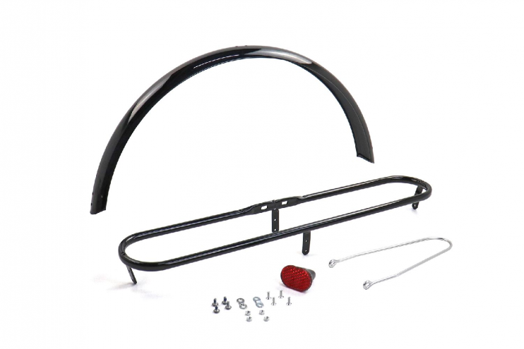 Крыло 24 металл велотрицикла заднее чёрный