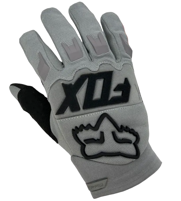 Перчатки с пальцами fox серые XL