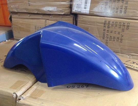 Тюнинг мотоцикл крыло переднее без вырезов синий