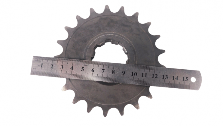 Звездочка 21 зуб мотоцикл Иж оксидированная