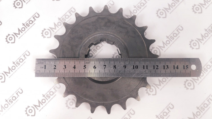 Звездочка 21 зуб мотоцикл Иж оксидированная