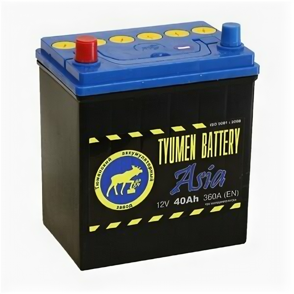 Аккумулятор АКБ 6СТ-40 Тюмень АПЗ (360А) (187*128*223) (на минитрактор) 2019г.