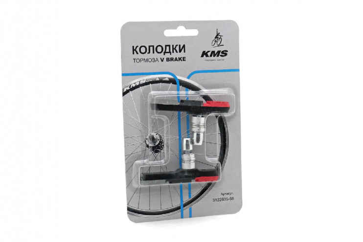 Колодки тормозные V-brake резьбовые L72мм черные