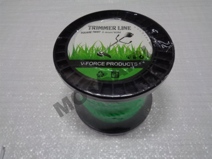 Леска триммерная (2,4*60м) TRIMMER LINE в бобине (квадрат витой)