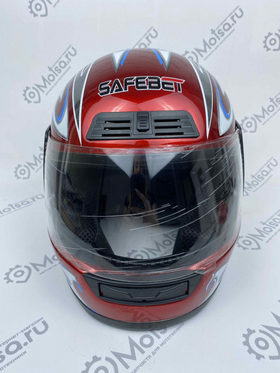 Шлем Safebet HF-109 красный S интеграл