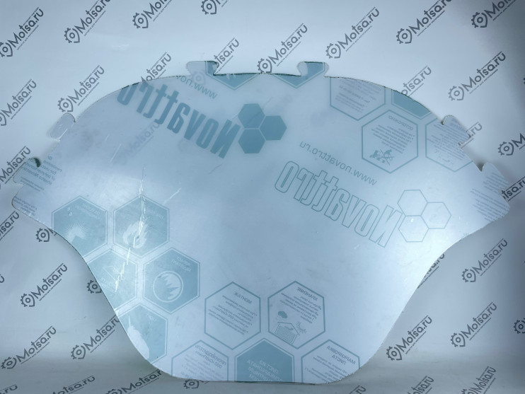 Стекло ветровое Рысь 2.0 мм №4 113 модель старого образца мягкое без выступа