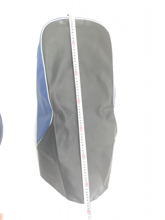 Чехол Урал сиденья черный с синими вставками