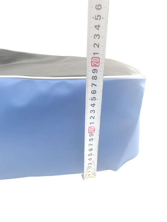 Чехол Урал сиденья черный с синими вставками