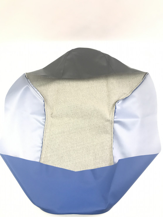 Чехол Урал сиденья черный с синими вставками