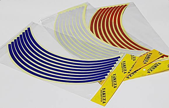 Наклейки обода на 2 колеса серебристые 10