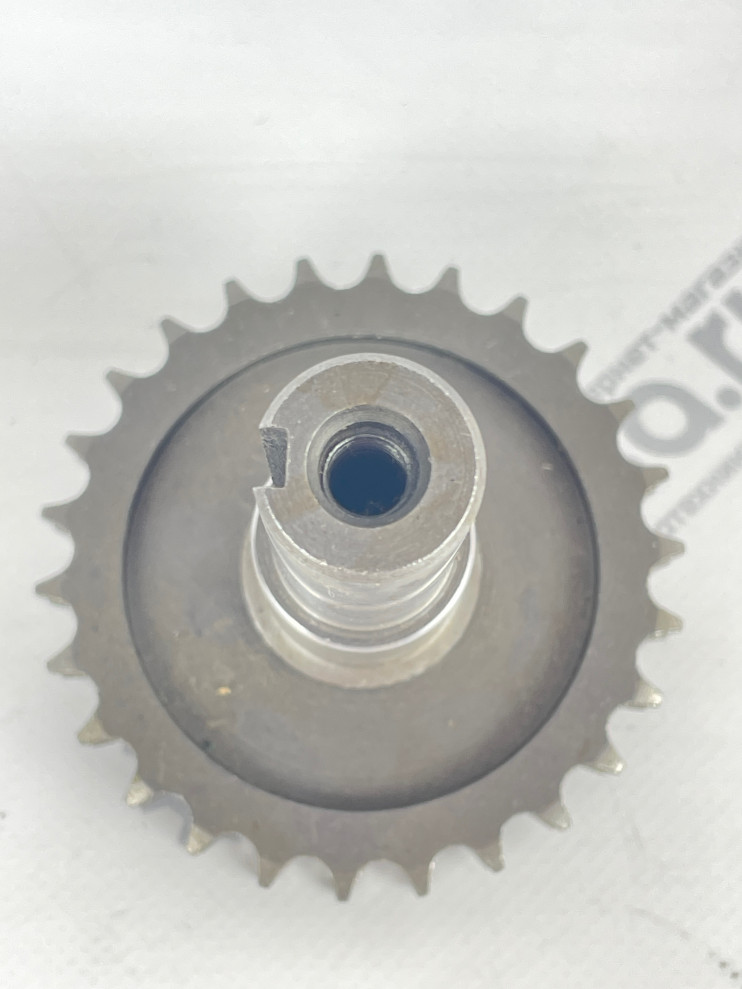 Вал ведомый со звездой редуктора цепного МБ-2М 5-19