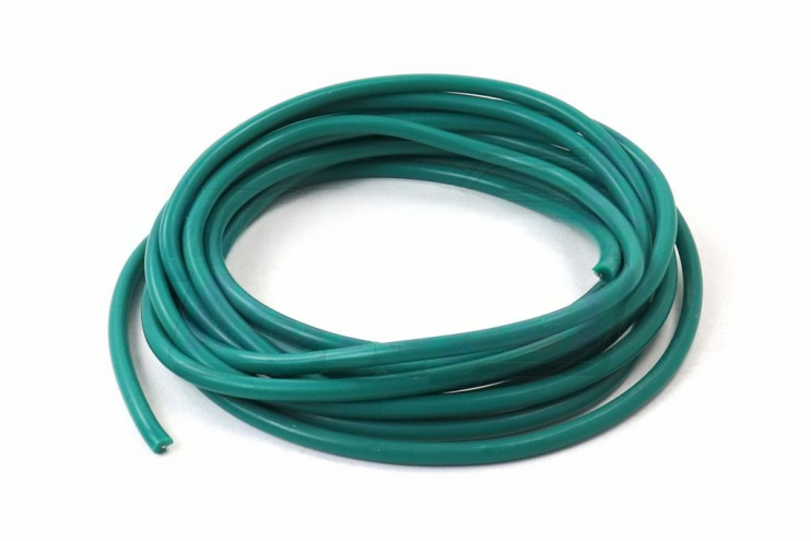 Провод в/в силикон с медной жилой D7.5мм зеленый