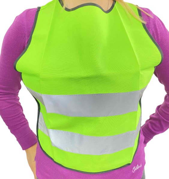 Жилет световозвращающий детский с ремнями по бокам XS