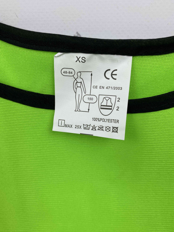 Жилет световозвращающий детский с ремнями по бокам XS