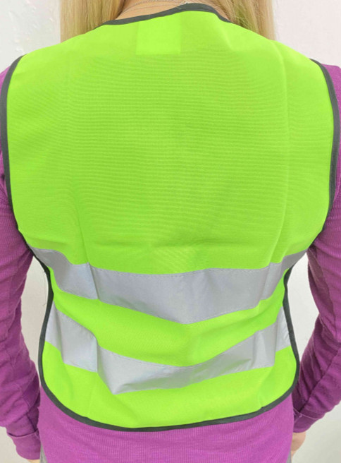 Жилет световозвращающий детский с ремнями по бокам XS