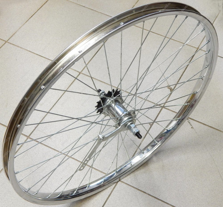Обод 26 хром задний с тормозной втулкой