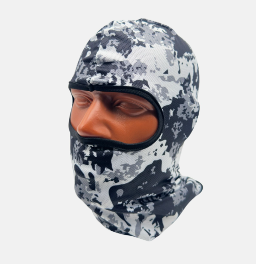 Подшлемник балаклава серый камуфляж с защитой лица CC-N-M-01