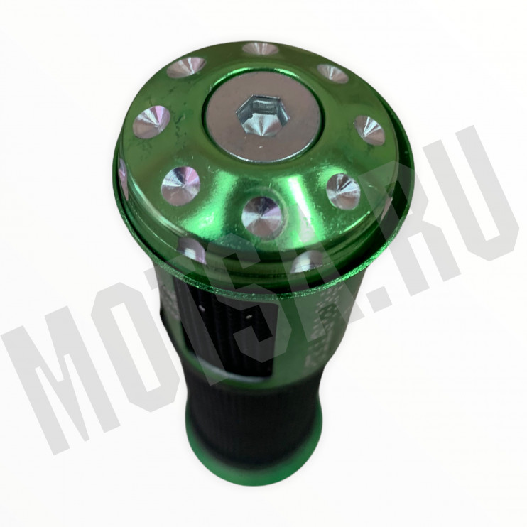 Ручки руля пластиковые зеленые с надписью MONSTER