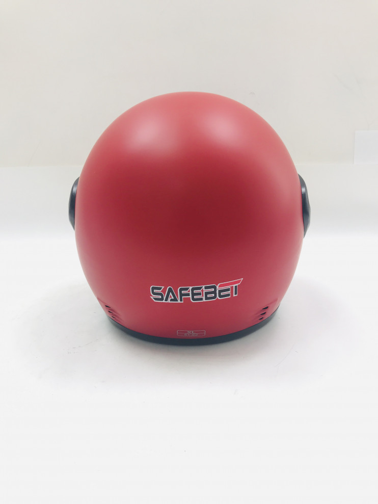 Шлем Safebet HF-109 красный матовый S-XXL интеграл