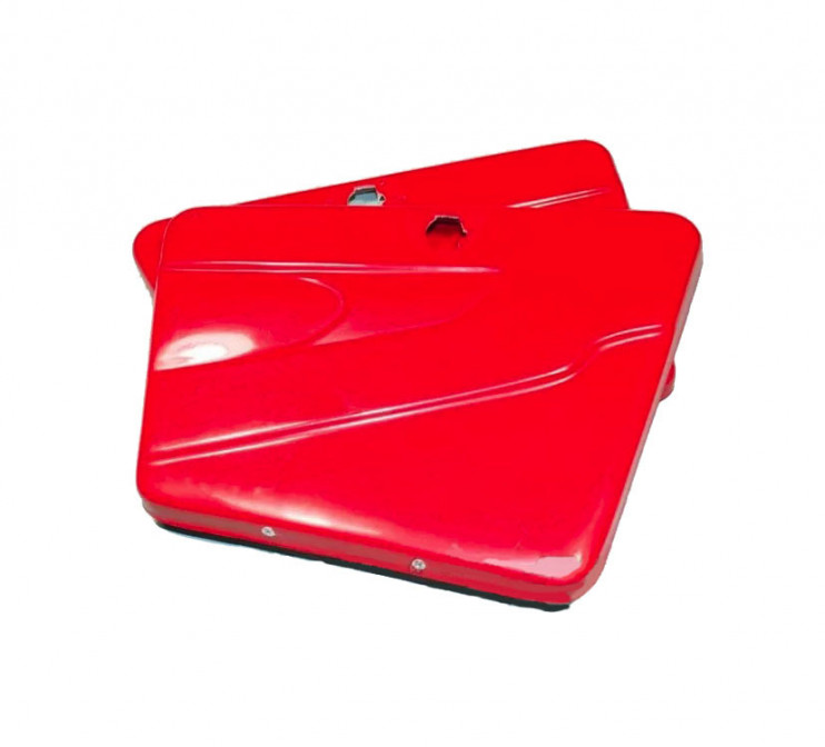 Тюнинг мотоцикл крышки бардачка красные