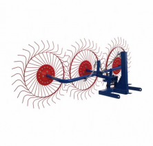 Ворошилка ВМ-3 колесно-пальцевая для минитрактора (агрегатируется с адаптером для сцепки)