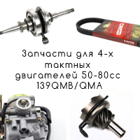 Запчасти для китайских скутеров